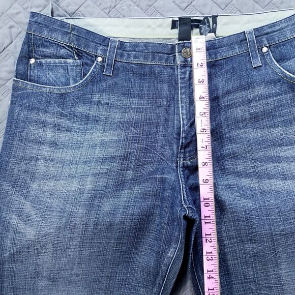 Inc International Concepts Jeans Mens 40x32 Blue Straight Fit Dark Wash Denim - Picture 6 of 11